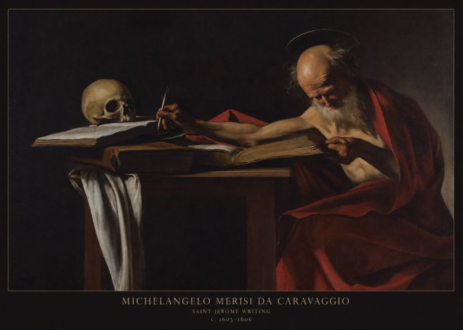 Michelangelo Merisi da Caravaggio Saint Jerome Writing I No6 - Plakat