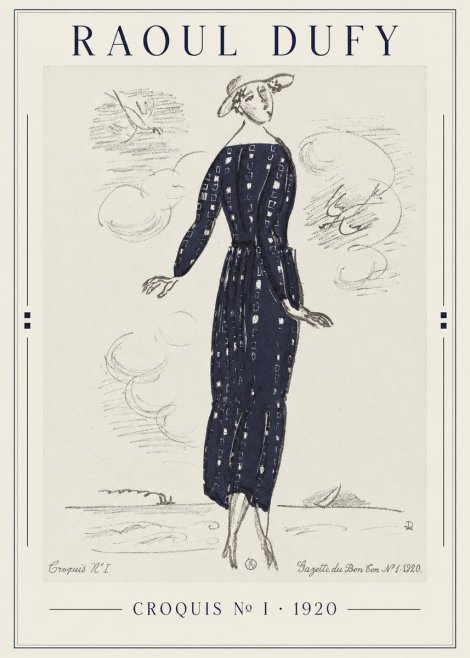 Raoul Dufy Croquis N° I · 1920 No1 - Plakat