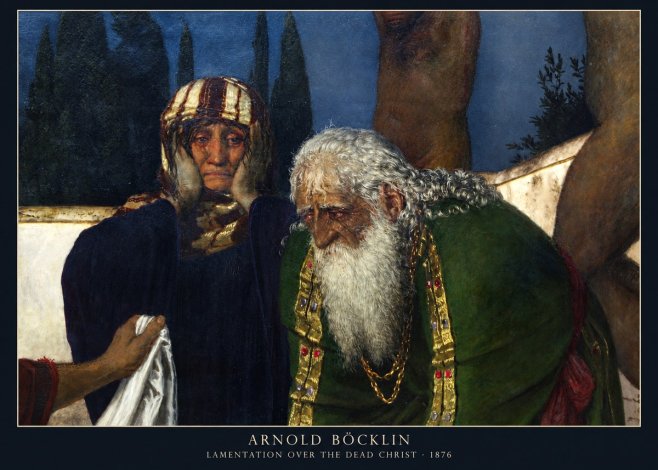 Arnold Böcklin Lamentation over the Dead Christ No2 - Plakat
