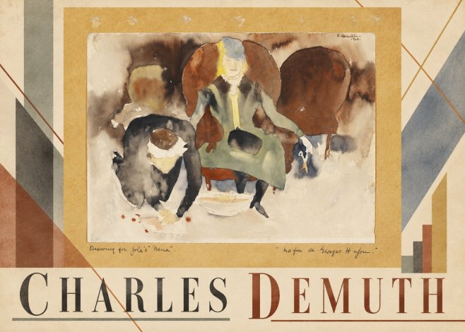 Charles Demuth Drawing for Zola's "Nana" No3 - Plakat