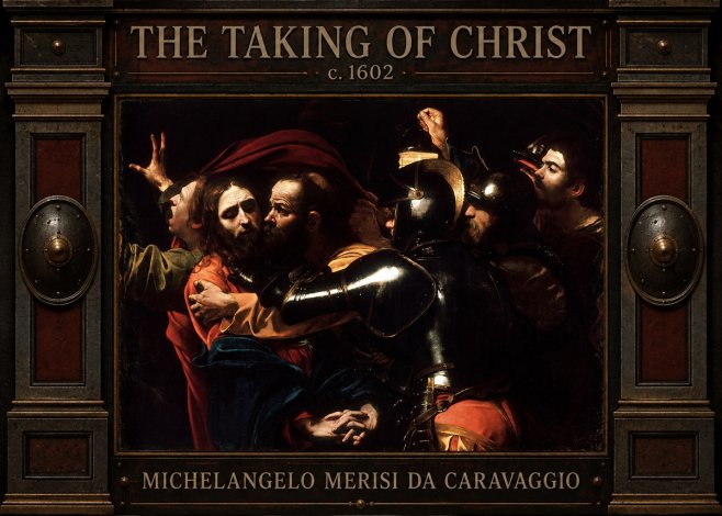 Michelangelo Merisi da Caravaggio The Taking of Christ II No4 - Plakat