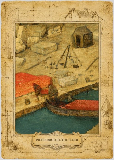 Pieter Bruegel A Harbor Scene Detail No3 - Plakat