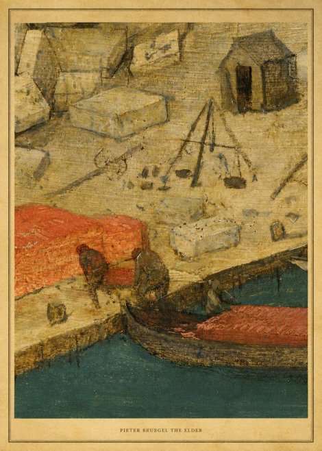 Pieter Bruegel A Harbor Scene Detail No4 - Plakat