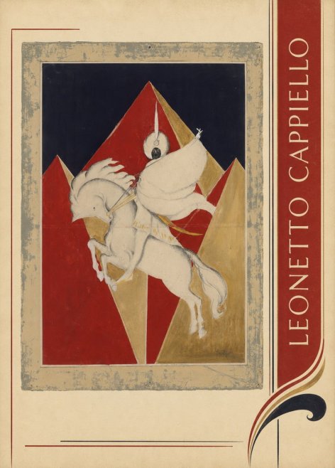 Leonetto Cappiello Rider on a White Horse No4 - Plakat