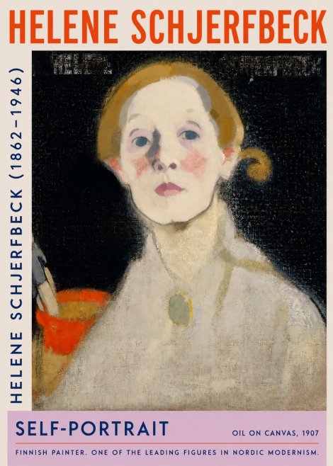Helene Schjerfbeck Self-portrait No2 - Plakat