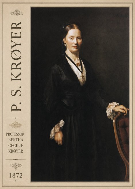 P.S. Krøyer Professor Bertha Cecilie Krøyer No2 - Plakat