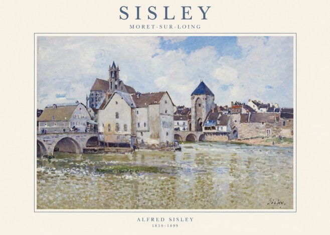 Sisley Moret-sur-loing No1 - Plakat