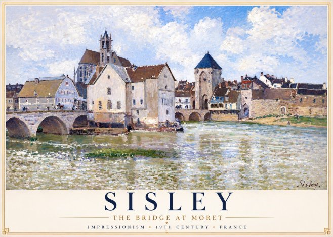 Sisley Moret-sur-loing No2 - Plakat