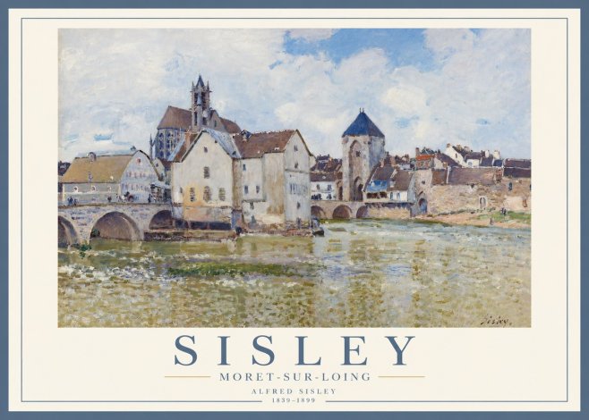Sisley Moret-sur-loing No3 - Plakat