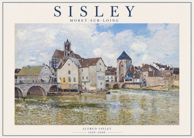 Sisley Moret-sur-loing No6 - Plakat