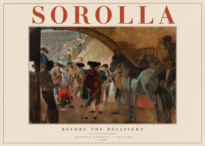 Sorolla Before the Bullfight No2 - Plakat