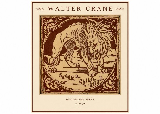 Walter Crane Sacred Childhood No1 - Plakat