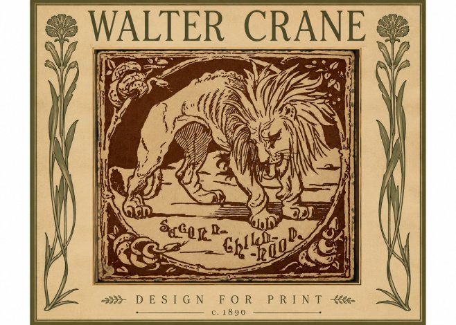 Walter Crane Sacred Childhood No5 - Plakat