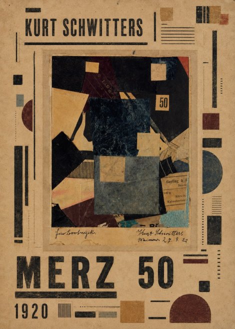 Kurt Schwitters Merz 50 No5 - Plakat