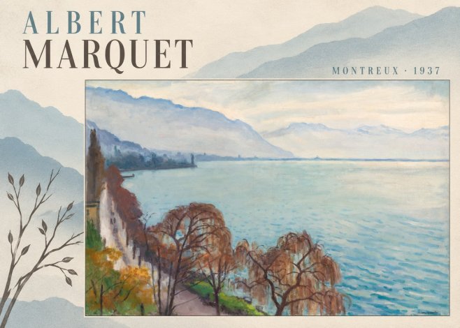 Albert Marquet Montreux No4 - Plakat