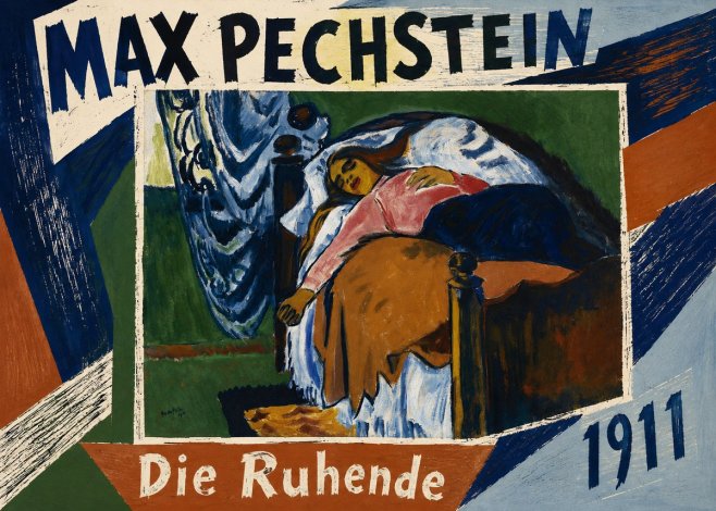 Max Pechstein Die Ruhende No5 - Plakat