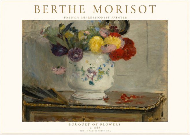 Berthe Morisot Bouquet of Flowers No1 - Plakat