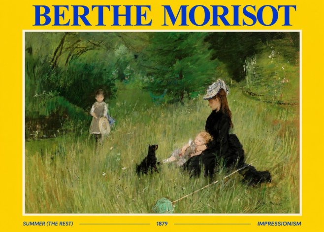 Berthe Morisot Summer (the Rest) No2 - Plakat