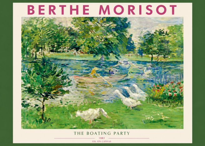 Berthe Morisot The Boating Party No3 - Plakat