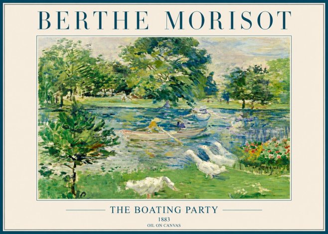 Berthe Morisot The Boating Party No4 - Plakat