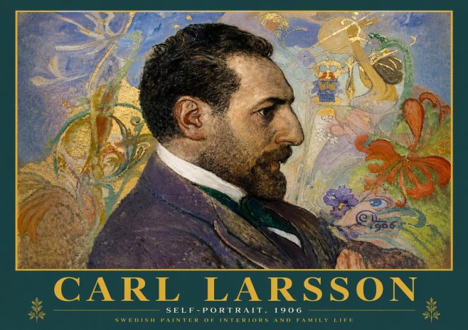 Carl Larsson Self-portrait. 1906 No4 - Plakat