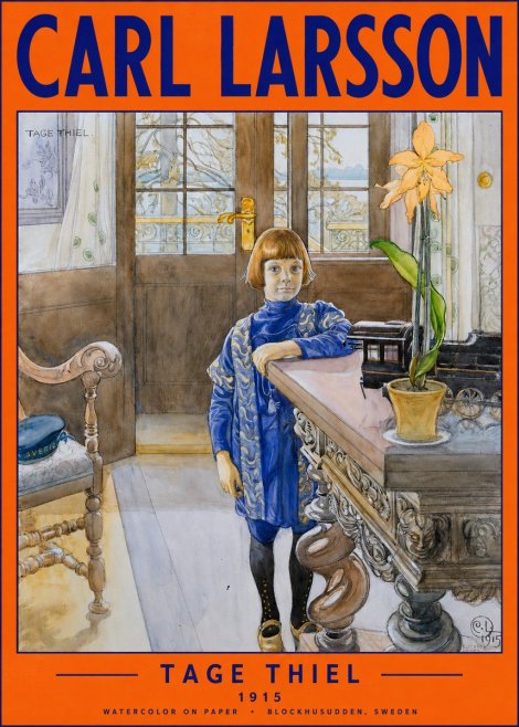 Carl Larsson The Artist's Son, Tage Thiel No6 - Plakat