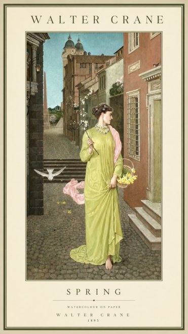 Walter Crane Spring No1 - Plakat