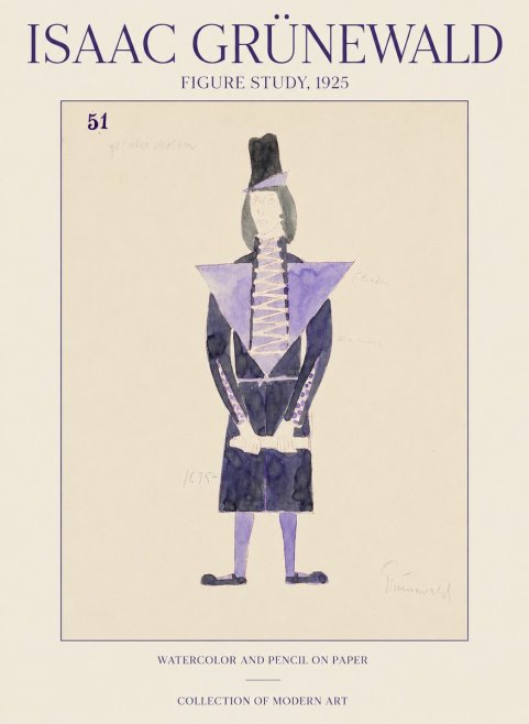 Isaac Grünewald Figure Study, 1925 No1 - Plakat