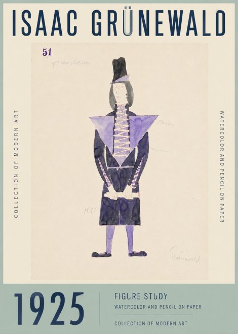 Isaac Grünewald Figure Study, 1925 No3 - Plakat