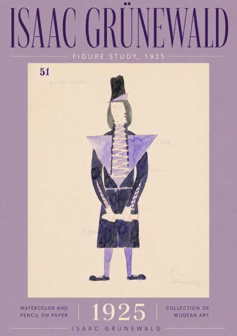 Isaac Grünewald Figure Study, 1925 No5 - Plakat