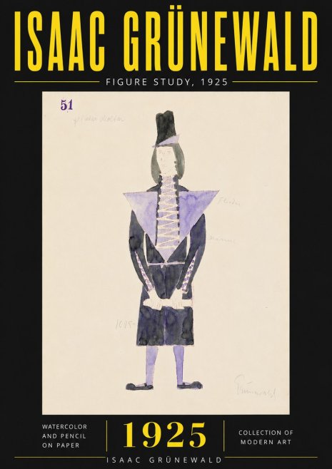 Isaac Grünewald Figure Study, 1925 No6 - Plakat