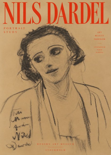 Nils Dardel Portrait Study No2 - Plakat