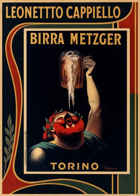 Leonetto Cappiello Birra Metzger No1 - Plakat