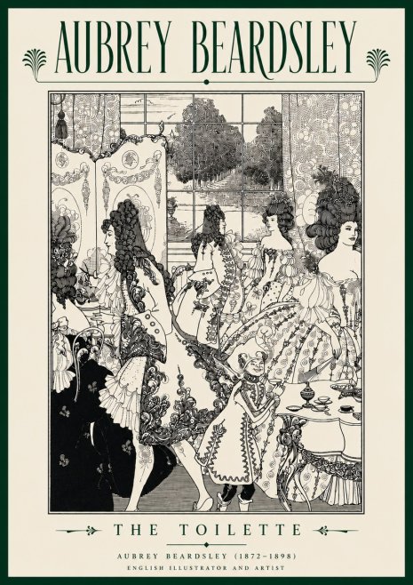 Aubrey Beardsley The Toilette No5 - Plakat