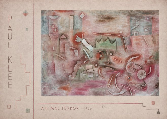 Paul Klee Animal Terror No2 - Plakat