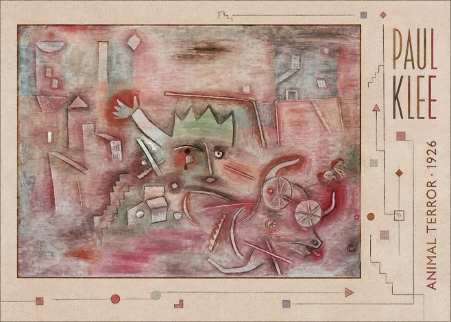 Paul Klee Animal Terror No3 - Plakat
