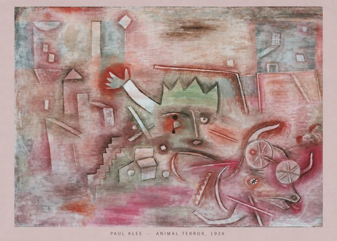 Paul Klee Animal Terror No5 - Plakat