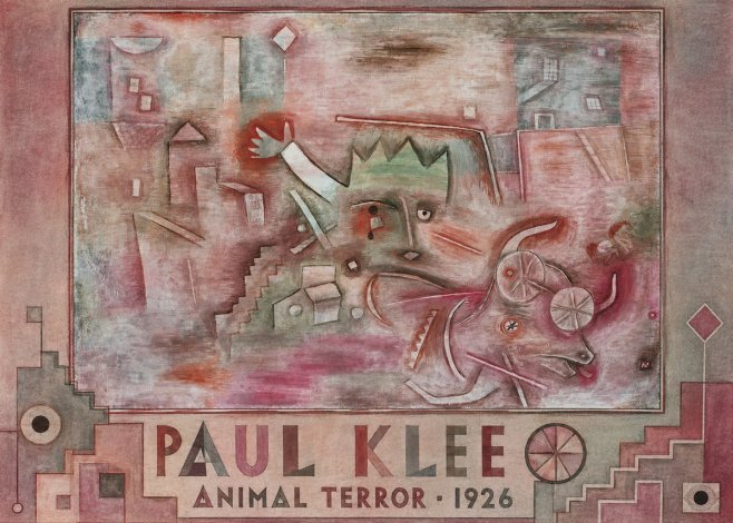 Paul Klee Animal Terror No6 - Plakat