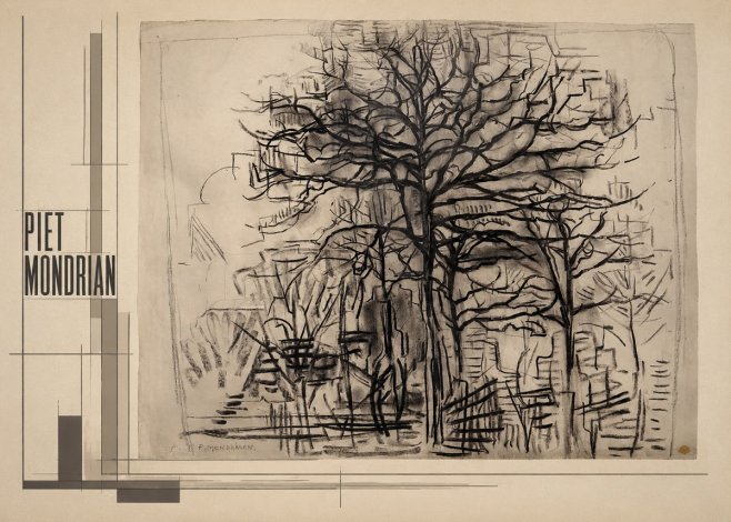 Piet Mondrian The Tree No2 - Plakat