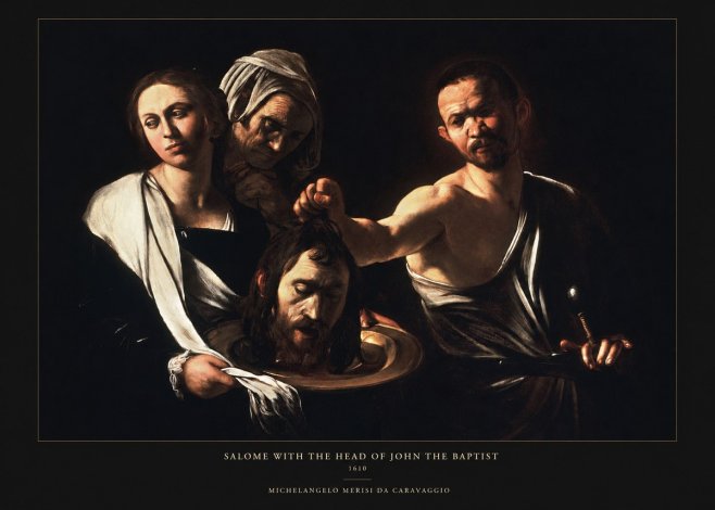 Michelangelo Merisi da Caravaggio Salome with the Head of John the Baptist No5 - Plakat
