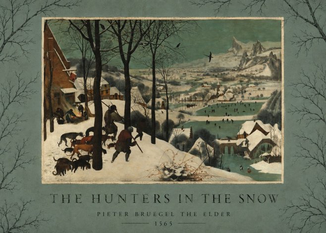 Pieter Bruegel The Hunters in the Snow I No3 - Plakat