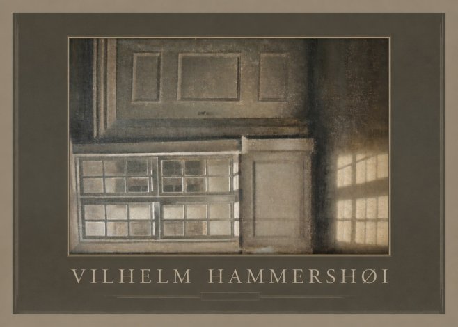 Vilhelm Hammershøi Interior with Window No1 - Plakat