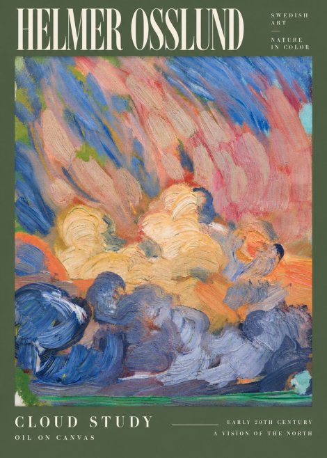 Helmer Osslund Sunset Clouds No6 - Plakat