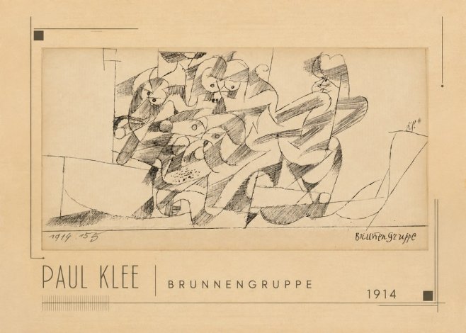 Paul Klee Brunnengruppe No1 - Plakat