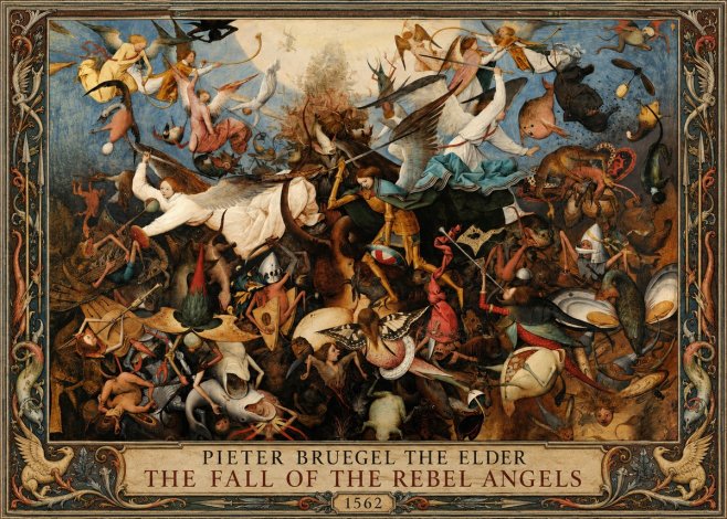 Pieter Bruegel The Fall of the Rebel Angels III No1 - Plakat