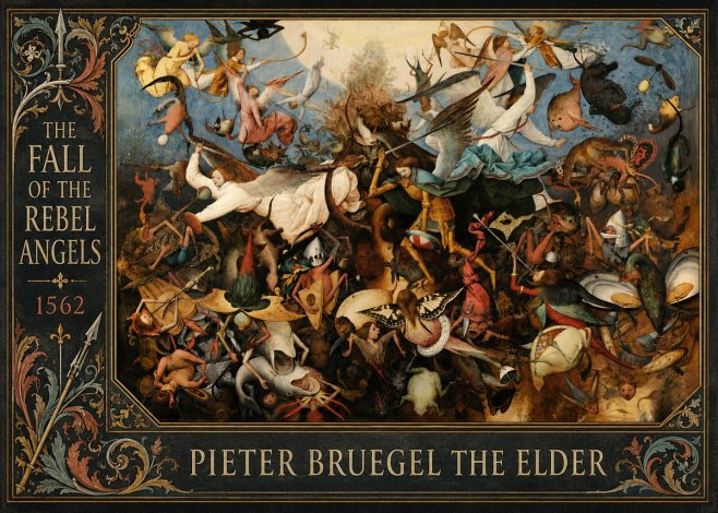 Pieter Bruegel The Fall of the Rebel Angels III No6 - Plakat