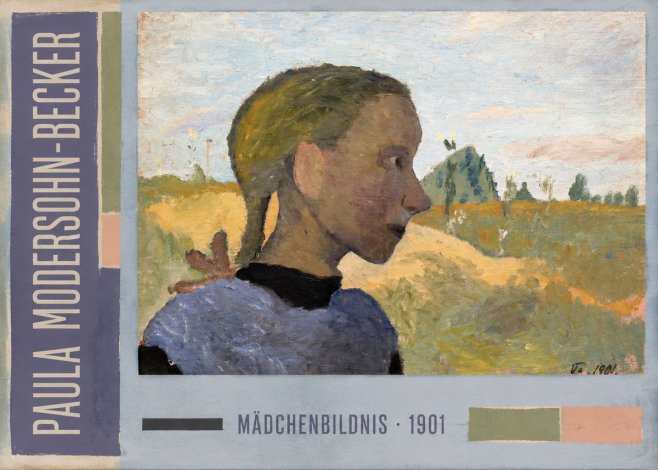 Paula Modersohn-Becker Mädchenbildnis · 1901 No3 - Plakat