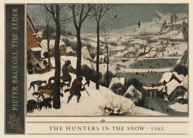Pieter Bruegel The Hunters in the Snow II No2 - Plakat