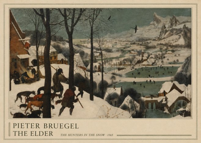 Pieter Bruegel The Hunters in the Snow II No4 - Plakat