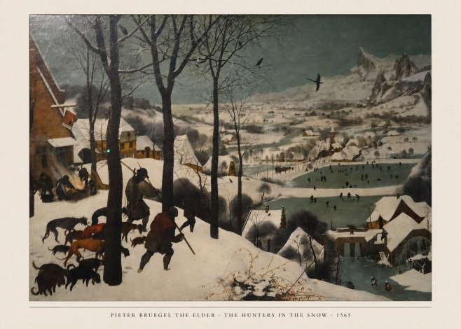 Pieter Bruegel The Hunters in the Snow II No6 - Plakat